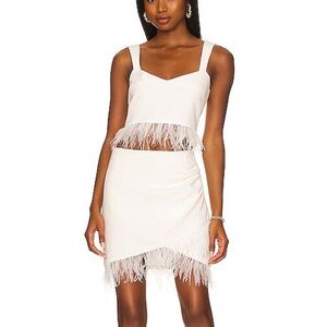 SAYLOR Benni Feather Skirt and Top Set
